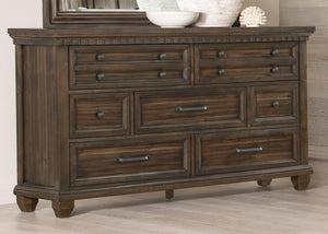 Bennington - Rectangular 7-Drawer Dresser - Acacia Brown