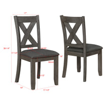 Favella - Side Chair (Set of 2) - Dark Gray