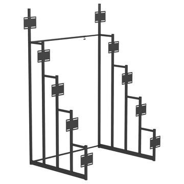 Duarto - 5-Tier Headboard Display Rack - Black