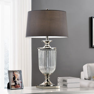 Ira - Table Lamp - Silver / Clear