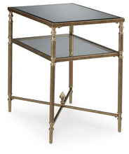 Cloverty - Aged Gold Finish - Rectangular End Table