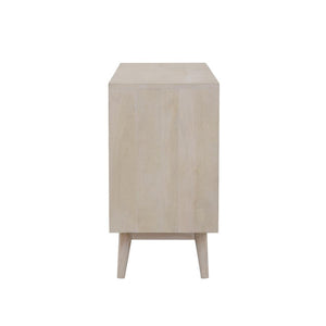 Ixora - 2-Door Accent Cabinet - White Washed And Black