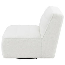 Cobie - Upholstered Swivel Armless Chair - Natural