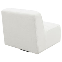 Cobie - Upholstered Swivel Armless Chair - Natural