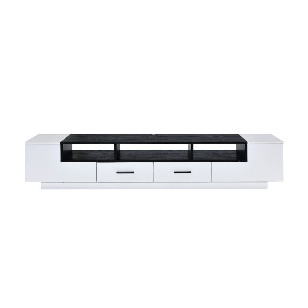 Armour - TV Stand - White & Black