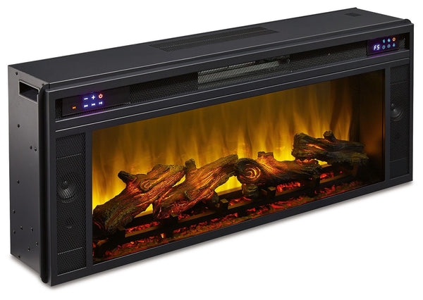 Entertainment Accessories Fireplace Insert Rectangular Black