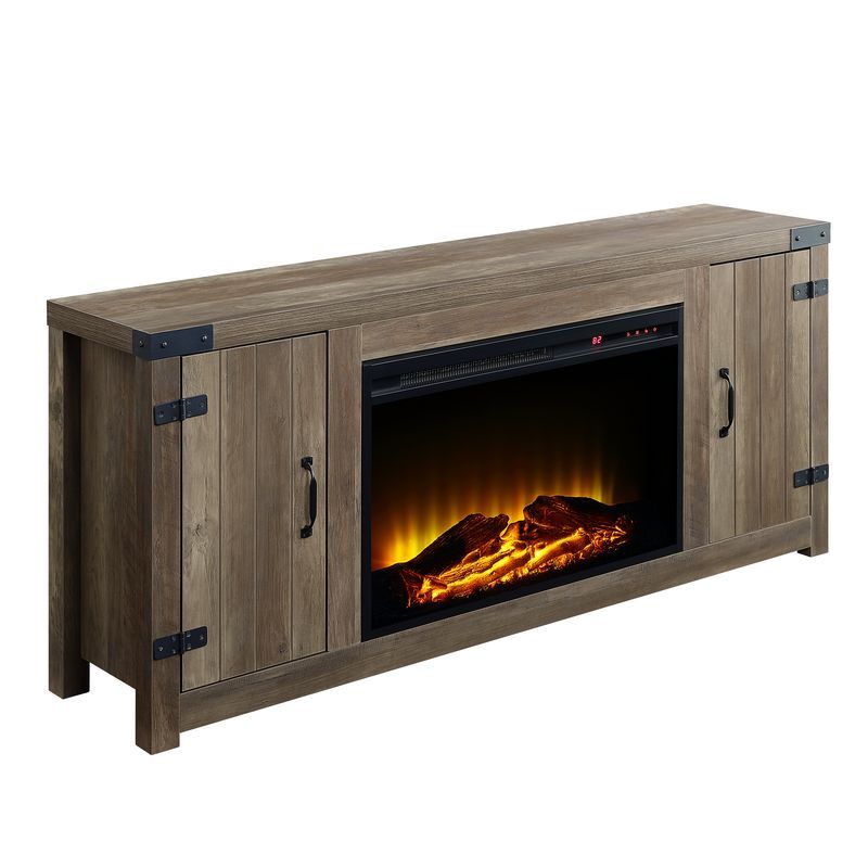 Tobias - Fireplace - Rustic Oak Finish - 25