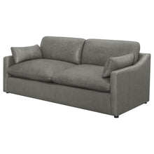 Grayson - Sloped Arm Upholstered Sofa - Gray