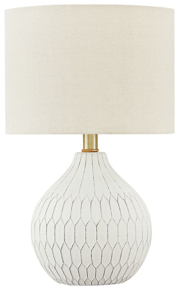 Wardmont - Ceramic Table Lamp  - White