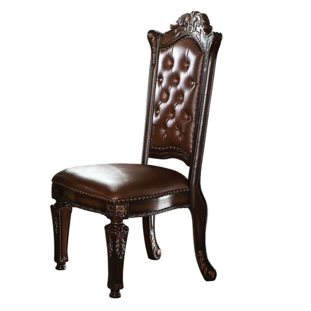 Vendome - Side Chair (Set of 2 - PU & Cherry - 48