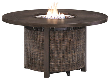 Paradise Trail - Round Fire Pit Table - Medium Brown