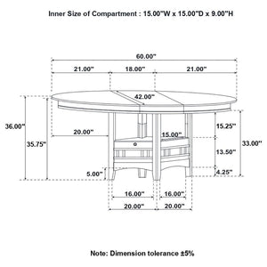 Lavon - Oval Counter Height Table