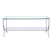 Saide - Rectangular Glass Top Coffee Table - Chrome