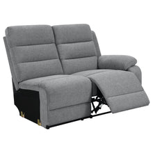 David - 3 Piece Upholstered Motion Sectional With Pillow Arms - Smoke