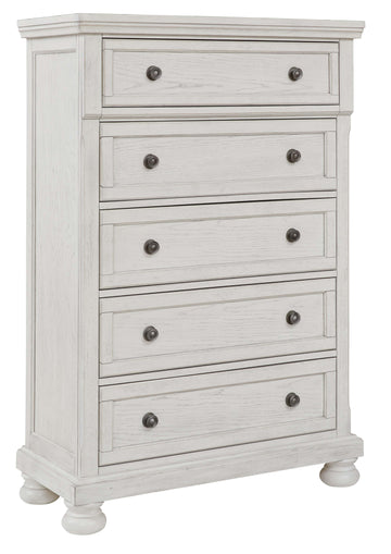 Robbinsdale - Five Drawer Chest - Antique White