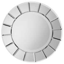 Fez - Round Sun Shaped Wall Mirror - Silver