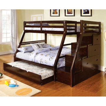 Ellington - Twin Over Full Bunk Bed - Dark Walnut