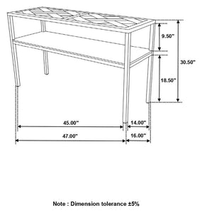 Quince - Console Table With Open Shelf - Natural