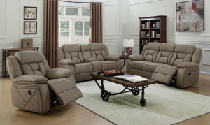 Higgins - Pillow Top Arm Motion Loveseat with Console