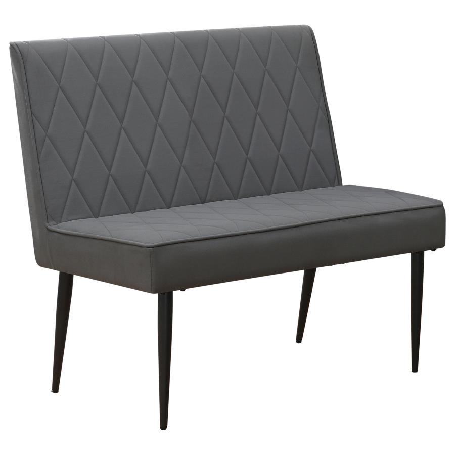 Moxee - Upholstered Tufted Short Bench - Grey