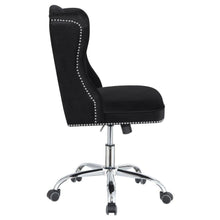 Julius - Upholstered Tufted Office Chair - Black And Chrome