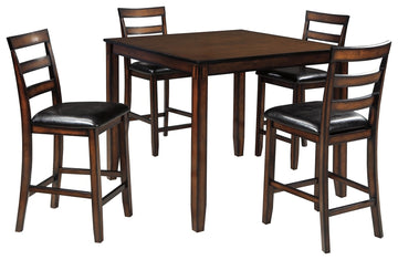 Coviar - DRM Counter Table Set (Set of 5) - Brown