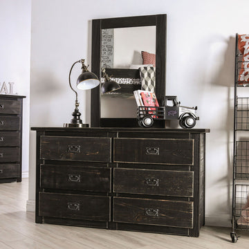Ampelios - Dresser - Wire-Brushed Black