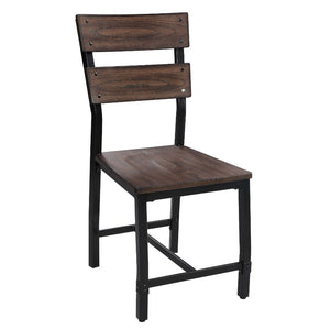 Mariatu - Side Chair (Set of 2) - Oak & Black