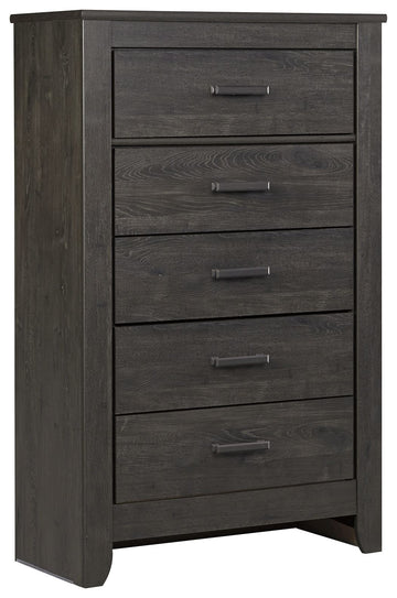 Brinxton - Five Drawer Chest - Charcoal