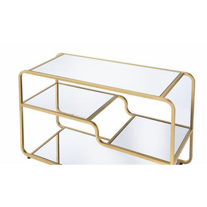 Astrid - TV Stand - Gold & Mirror