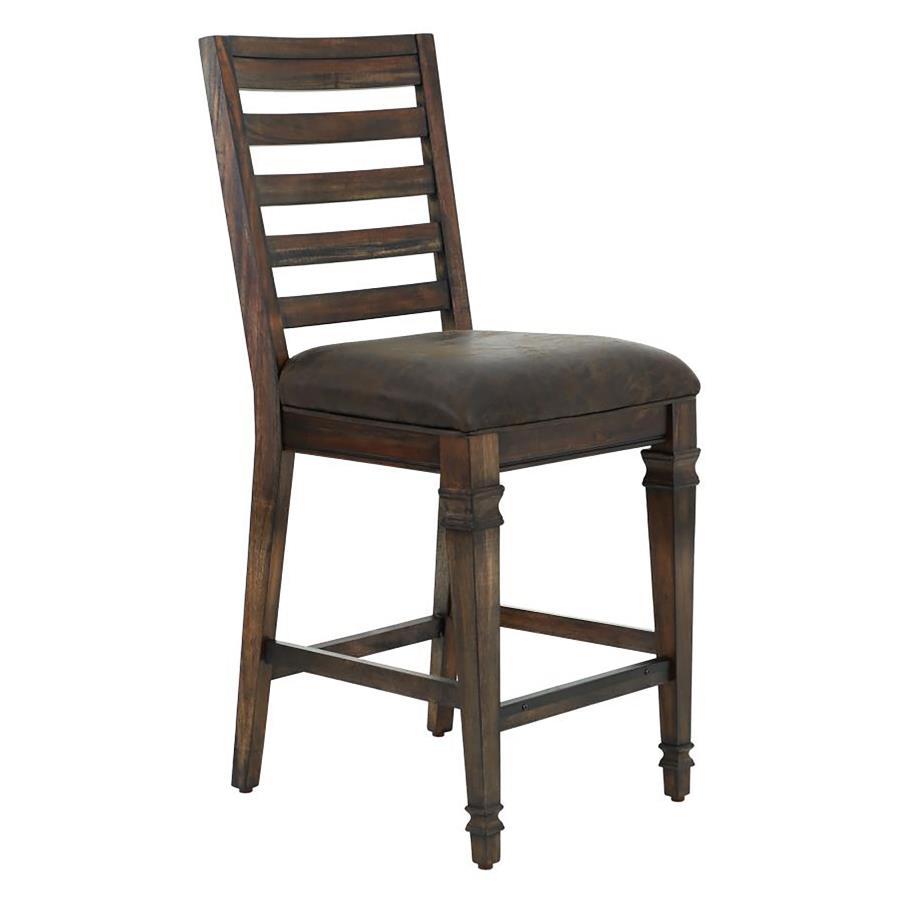 Avenue - Ladder Back Counter Height Chairs (Set of 2) - Brown