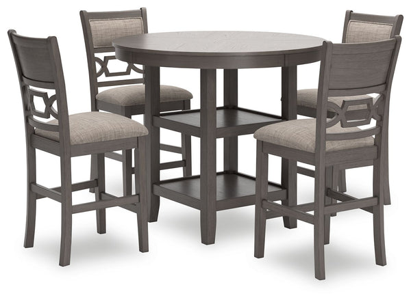 Wrenning Drm Counter Table Set (Set of 5) Gray