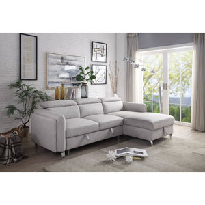 Reyes - Sectional Sofa - Beige Nubuck