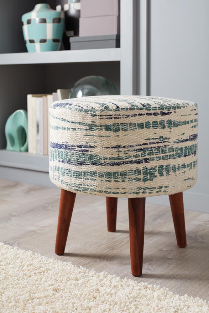 Mason - Round Upholstered Ottoman - 18