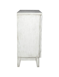 Moody - Accent Cabinet With Carved Door - Antique White