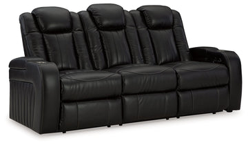 Caveman Den - Power Reclining Sofa With Adj Headrest - Midnight