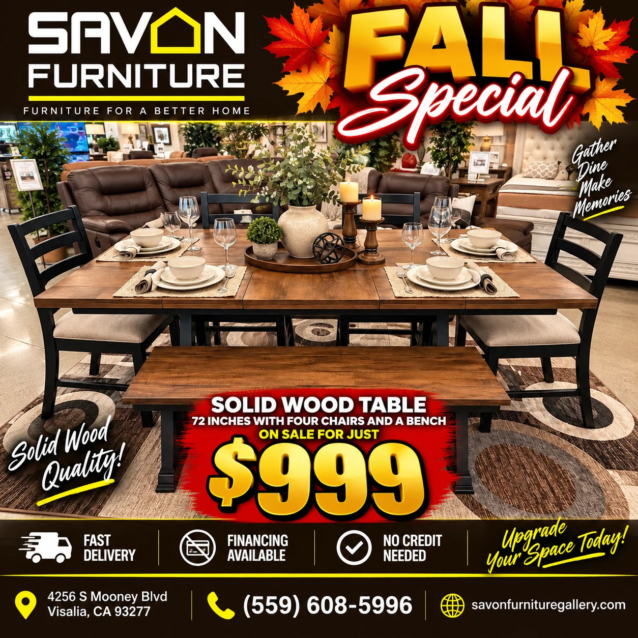 Savon Furniture fall special 2